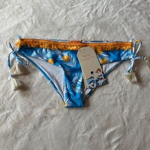 New! Palmacea anthropologie Tropical Side Tie Bikini Bottom 45466